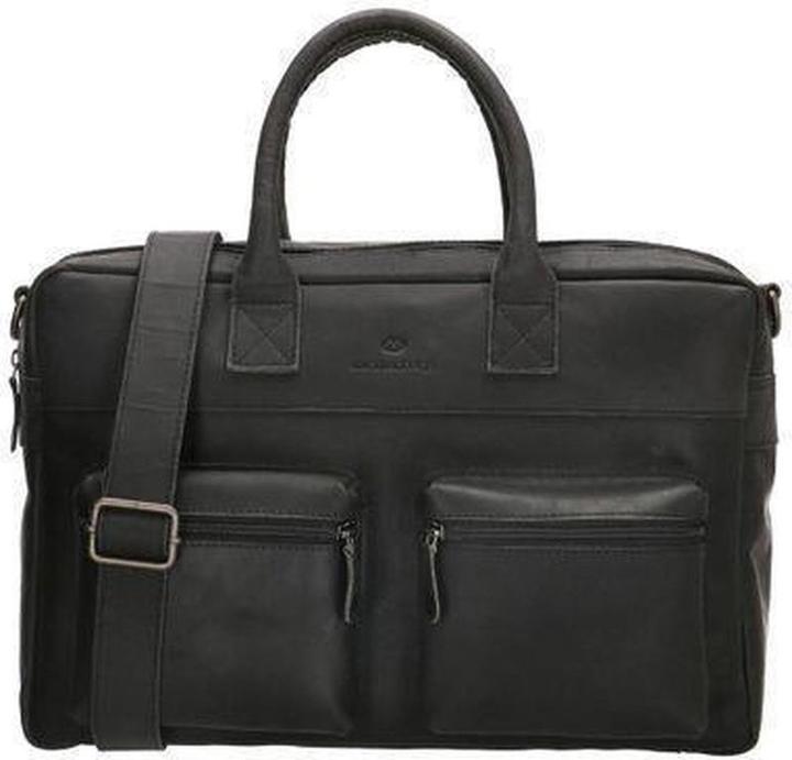 Micmacbags Hide & Stitches Oklahoma Handtasche - Schwarz - 100% Leder