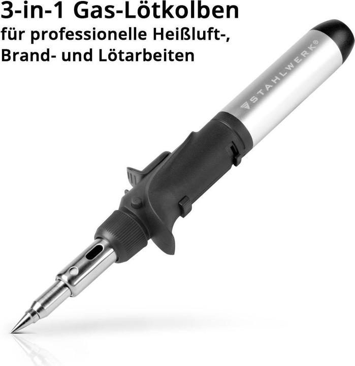 Image du produit Stahlwerk Fer à souder à gaz GLK-500 ST avec température de soudage de 200-500°C en kit complet