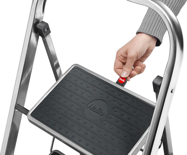 Actual product image Hailo K70 StandardLine, aluminium stepladder, 3 steps (Stepladder, 106 cm)