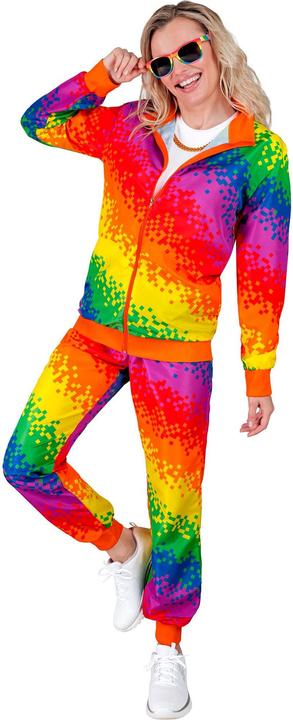 Immagine prodotto Widmann Tuta da jogging Pixel Neon Rainbow Unisex (S)