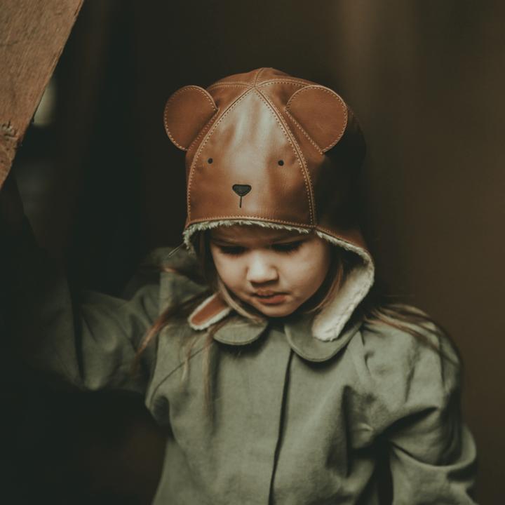 Immagine prodotto Donsje Kapi Klassischer Hut Bär - Cognac Classic Leder
