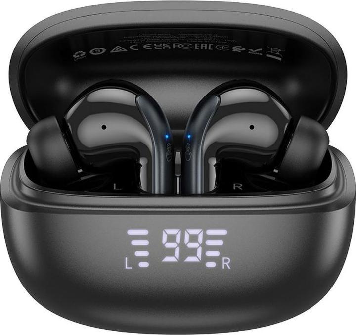 Actual product image Hoco EQ5 Energy Headset Wireless In-Ear Calls/Music Bluetooth Black (ANC, 7 h, Wireless)