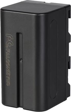 Falcon Eyes 2 batterie ricaricabili NP-F750 + caricabatterie SP-CHG per lampada LED (1 pz., Specifico del dispositivo, 4600 mAh)