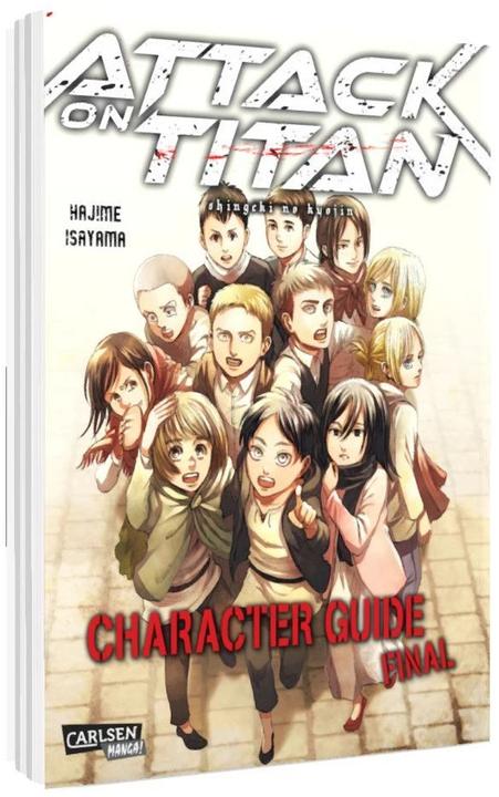 Produktbild Attack on Titan: Character Guide Final (Deutsch, Hajime Isayama, 2022)