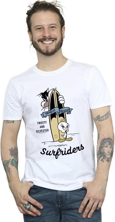 Image du produit Looney Tunes - T-shirt TWEETY AND SYLVESTER PERFECT WAVES - Homme (M)