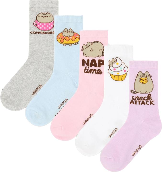 Pusheen Snack Attack Socken Set (5erPack) (5er Pack, 37 - 42)