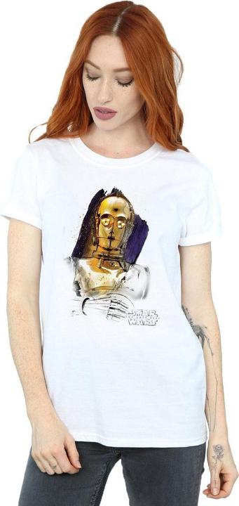 Immagine prodotto Star Wars The Last Jedi C-3PO Brushed Maglietta Ampia Donna (S)