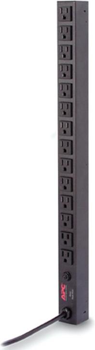 Actual product image APC Rack PDU, Basic, Zero U,, 100/120V, (14) 5-15