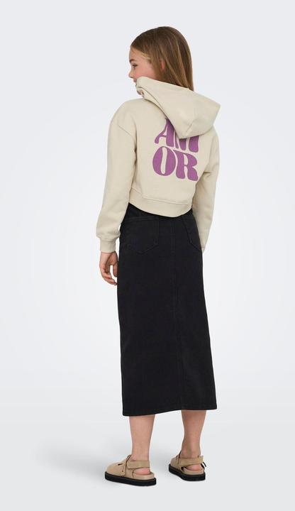Produktbild Only Normal geschnitten Rundhals Gerippte Ärmelbündchen Tief angesetzte Schulter Sweatshirt Sweatshirt (158)