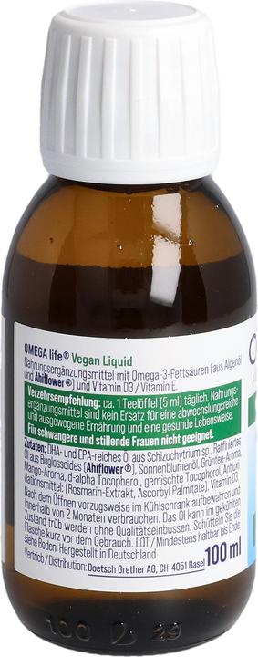 Actual product image Omega-Life Vegan Liquid (1 Piece, Liquid, 186 g)