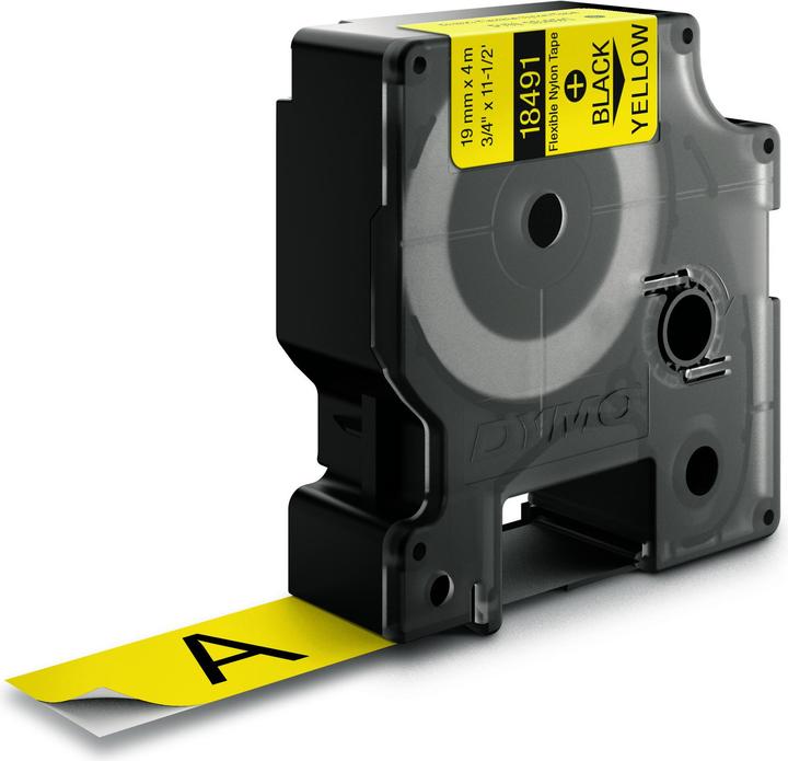Actual product image Dymo Writing Tape (18491) Black Yellow (S0718090) (1.90 cm, Yellow)