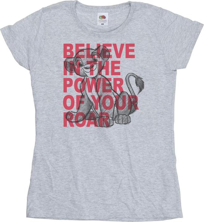 Actual product image Disney Womens/Ladies The Lion King Power Of Roar Cotton T-Shirt (M)