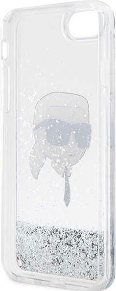 Image du produit Karl Lagerfeld KLHCI8LNKHCH iPhone 7/8/ SE 2020/2022 argent/argent hardcase paillettes Karl Head (Apple iPhone 7, Apple iPhone 8, Apple iPhone SE)