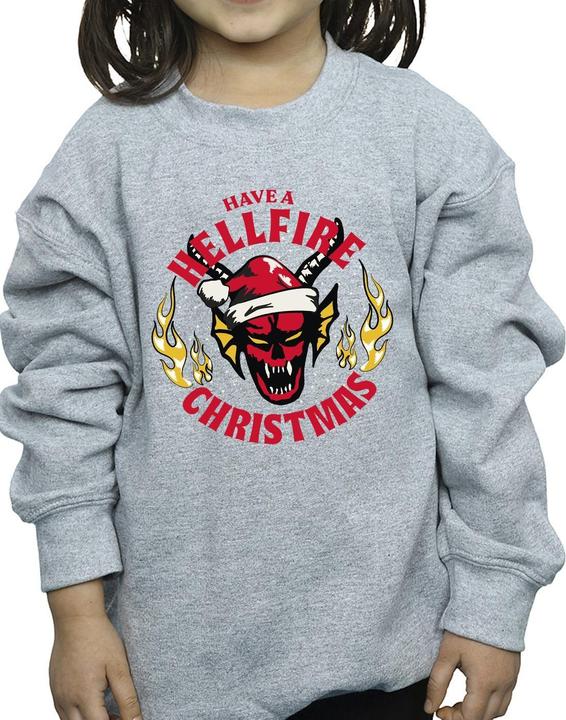 Immagine prodotto Netflix Stranger Things Hellfire Christmas Felpa Ragazze (152, 158)