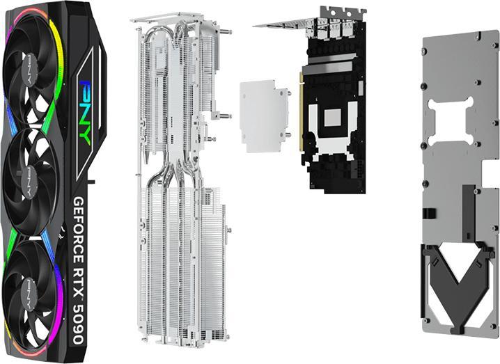 Actual product image PNY Geforce Rtx 5090 32gb Argb Gaming Overclocked Triple (32 GB)