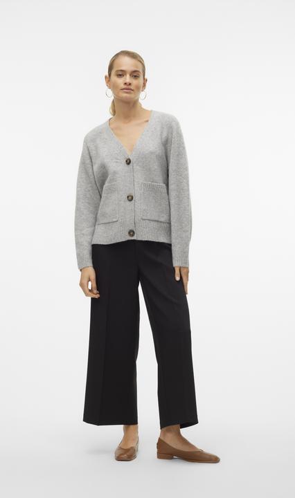 Produktbild Vero Moda Locker geschnitten V-Ausschnitt Gerippte Ärmelbündchen Strickjacke Strickjacke (XS)