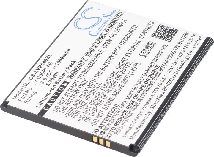 Image du produit AccuCell Batterie Archos AC50PL4G, Archos 50 Platinum 4G
