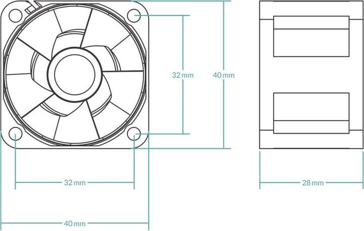 Actual product image Arctic S4028-15K (40 mm, 5 x)