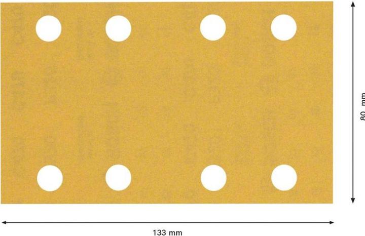 Actual product image Bosch Professional Zubehör EXPERT C470 Sandpaper with 8 holes for orbital sander, 80 x 133 mm, G 320, 10 pcs. (320)
