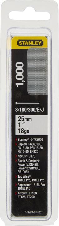 Immagine prodotto Stanley CHIODO TIPO J 25MM / 118GA