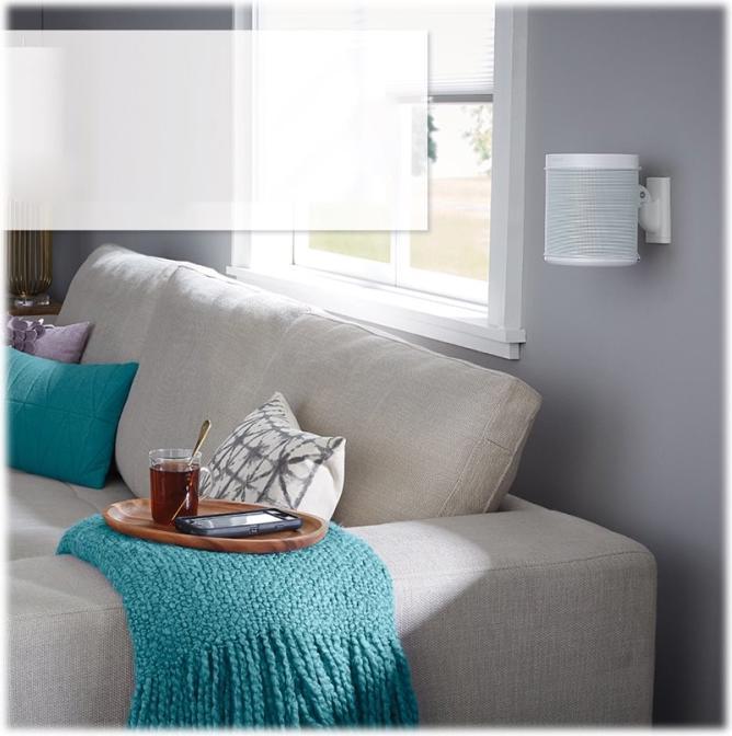 Immagine prodotto Sanus Staffa a muro per Sonos ONE, PLAY:1 e 3 (1 pz., Installazione a parete, Perno di rotazione, Inclinabile)