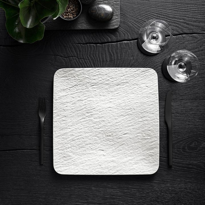 Produktbild Villeroy & Boch Servierplatte quadratisch/Gourmetteller Manufacture Rock blanc