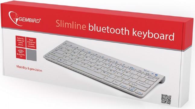 Actual product image Gembird KB-BT-001-W (DE, Wireless)