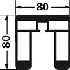 Actual product image Sport-Thieme Volleyball post 80x80 mm