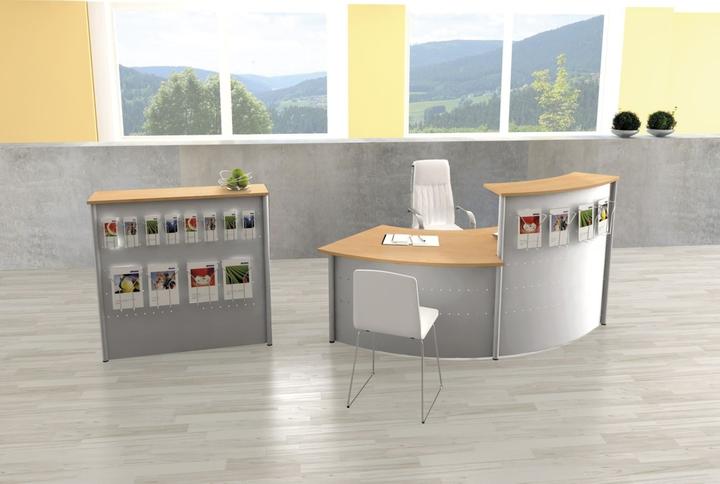 Actual product image Kerkmann Genua add-on counter beech, silver 116.0 x 70.0 x 115.0 cm