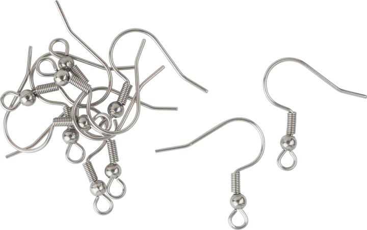Pracht Ohrhaken, Edelstahl, 10 Stück (Edelstahl)