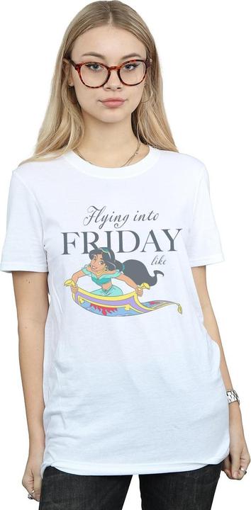 Immagine prodotto Disney Princess Jasmine Flying Into Friday Like Maglietta Ampia Donna (5XL)