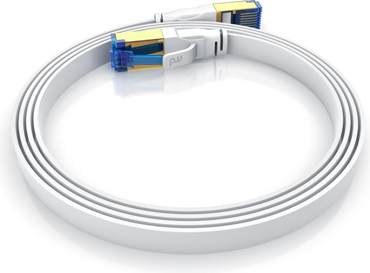 Image du produit Primewire CAT 8.1 Câble réseau plat - Câble patch LAN Câble de données - Câble plat de pose - Cat 6 Cat 7 (U/FTP, CAT8.1, 1 m)
