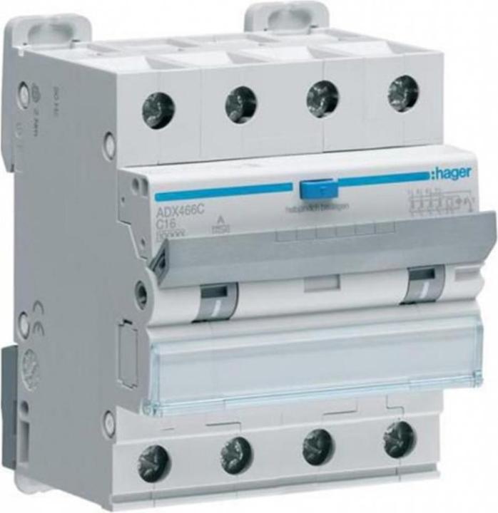Actual product image Hager FI-LS 4P 10kA C-16A 30mA A