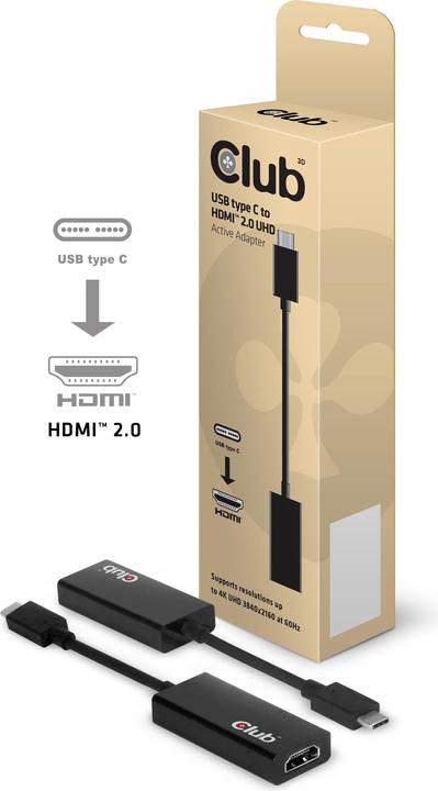 Produktbild Club 3D USB-C zu (HDMI, 10 cm)
