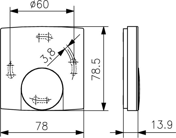 Produktbild ALRE FTRFB-280.120 Temperaturfühler mit Sollwertsteller Funk BA010401