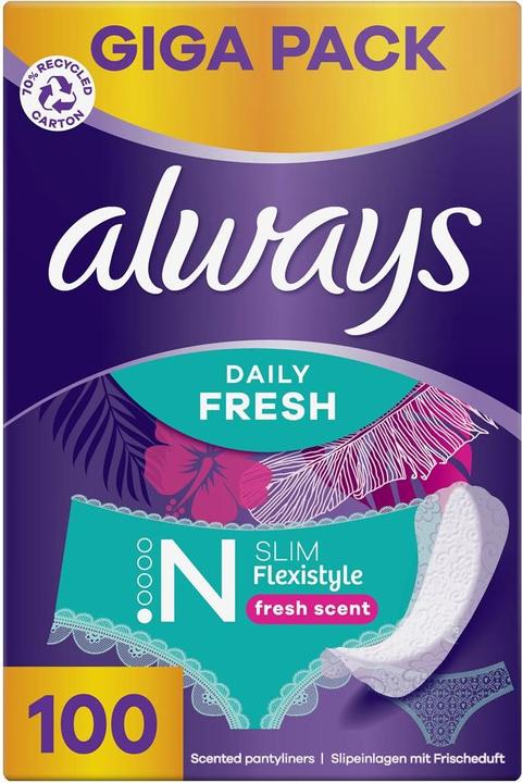 Actual product image Always Daily Fresh Slim Flexistyle (100 x, Panty liners)