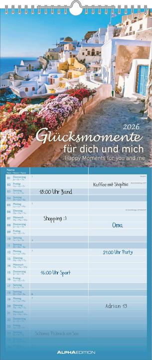Image du produit Alpha Edition Planning pour deux (Anglais, Français, Italien, Allemand)