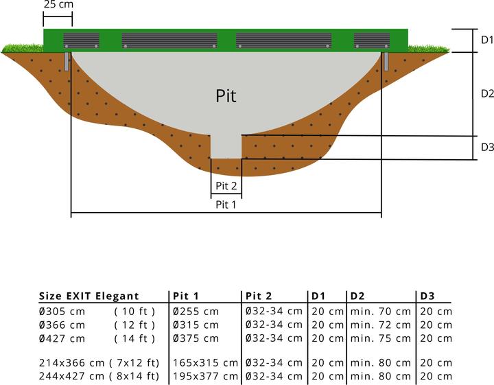 Actual product image Exit Elegant Inground Prem Rect+ Deluxe (91298 cm)