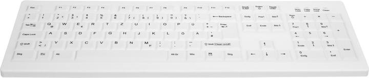 Produktbild CHERRY AK-C8100F-FU1-W/GE Tastatur RF Wireless QWERTZ Deutsch Weiss (DE, Kabellos)