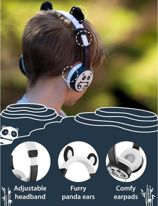 Immagine prodotto Planet Buddies Cuffie per personaggi Panda cablate