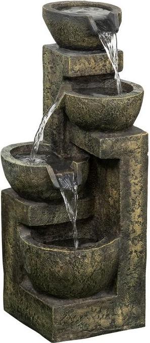 Produktbild Swisshandel24 Gartenbrunnen, einstellbare Strömung, Kunstharz, grau