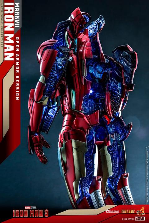 Image du produit Hot Toys Iron Man 3 diorama 1/6 Iron Man Mark VII (Open Armor Version) 32 cm