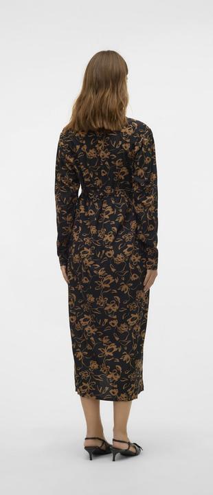 Actual product image Mamalicious Regular fit V-neckline Narrow sleeves Midi dress Dress (L)