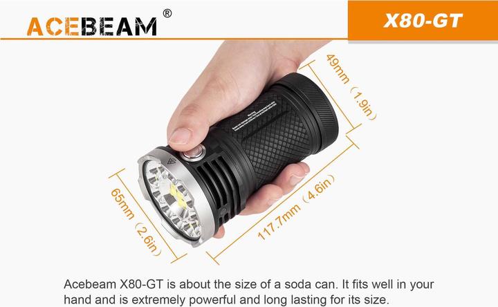 Image du produit AceBeam X80 GT (11.77 cm, 32500 lm)
