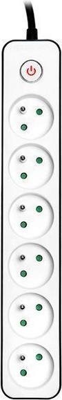 Tracer Zebra Nero, Bianco 6 prese AC (6 x, CEE, 1.50 m)