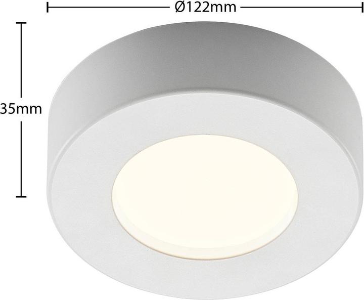 Immagine prodotto Prios Plafoniera LED Edwina, bianca, 12,2 cm (360 lm)
