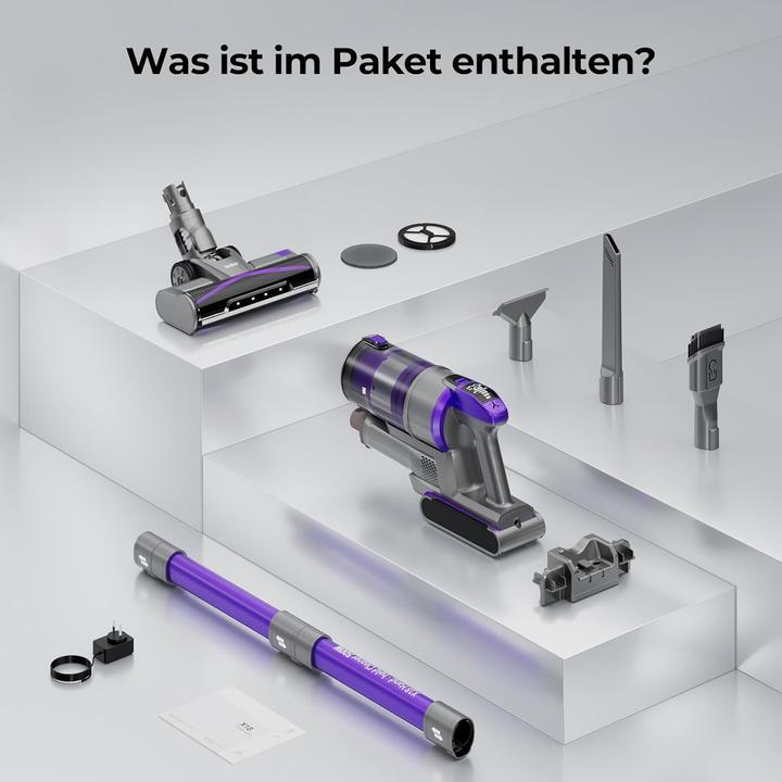 Produktbild Redkey X18 Akku Staubsauger, 8-in-1 Handstaubsauger Kabellos,33000Pa/500W/65Mins