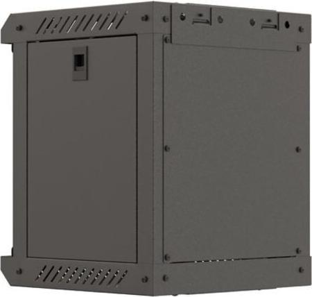 Actual product image Lanberg Szafa Instalacyjna Rack Wisząca 10 6u 300x300 Czarna Drzwi Przeszklone (Flat Pack) (6 RU, 10 inch rack)