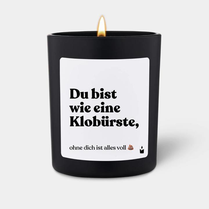 Immagine prodotto Chatty Candles Candela profumata Flowery Sei come lo scopino del water, senza di te tutto è pieno di merda