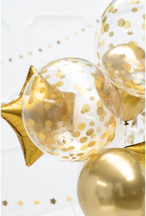 Actual product image Partydeco Sphere balloon - pea gold 40cm